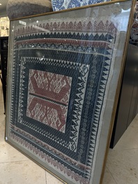 An Indonesian ceremonial 'Tampan' textile, Sumatra, Lampung, late 19/20th C.