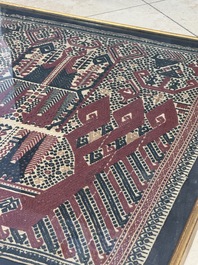 An Indonesian ceremonial 'Tampan' textile, Sumatra, Lampung, late 19/20th C.