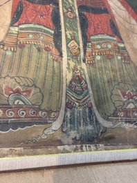 Korean school: 'Portrait of an Emperor', ink and colour on paper, Joseon, 18th C.