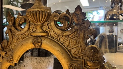 A French Louis XIV gilt-wood mirror, early 18th C.