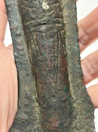 A Chinese archaic bronze fitting and a spearhead, Western Zhou