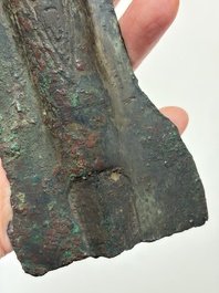 A Chinese archaic bronze fitting and a spearhead, Western Zhou