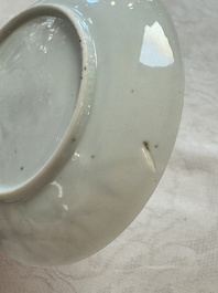 Four Chinese famille rose cups and saucers, Yongzheng/Qianlong