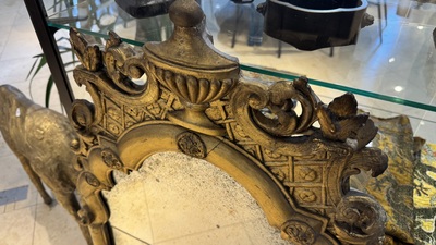 A French Louis XIV gilt-wood mirror, early 18th C.