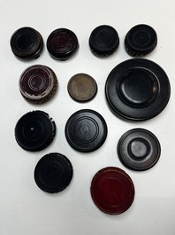 A collection of 111 Chinese wooden stands, 19/20th C.
