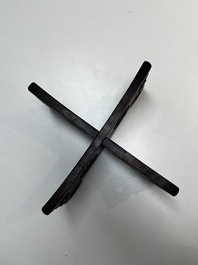 A collection of 25 Chinese wooden stands, 19/20th C.