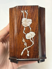 A group of 11 Chinese carved bamboo and wooden works, 19/20th C.