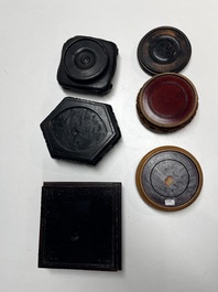 A collection of 111 Chinese wooden stands, 19/20th C.