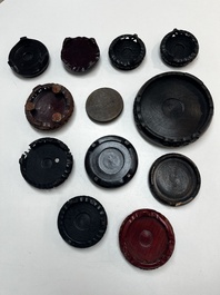 A collection of 111 Chinese wooden stands, 19/20th C.