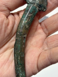 A Chinese archaic bronze fitting and a spearhead, Western Zhou