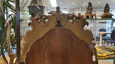 A French Louis XIV gilt-wood mirror, early 18th C.