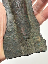 A Chinese archaic bronze fitting and a spearhead, Western Zhou