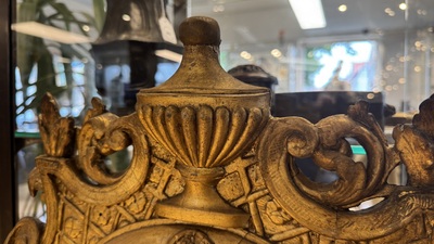A French Louis XIV gilt-wood mirror, early 18th C.