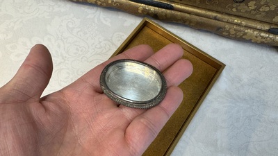 A very fine Japanese hiramaki-e on nashiji lacquer suzuribako, Edo, 18th C.