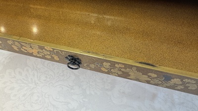 A very fine Japanese hiramaki-e on nashiji lacquer suzuribako, Edo, 18th C.