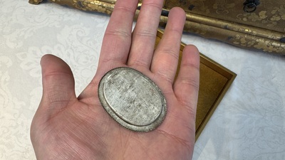 A very fine Japanese hiramaki-e on nashiji lacquer suzuribako, Edo, 18th C.