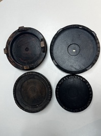 A collection of 40 mainly Chinese wooden stands, 19/20th C.