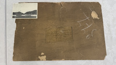 Kawahara Keiga 川原慶賀 (Japan, 1786-1860): 'Two Dutch Vessels Anchored off Nagasaki Bay', gouache on silk, seal mark, 19th C.