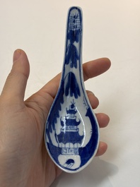 A varied group of 15 Chinese blue and white wares, 18th C. and later