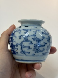 A varied group of 15 Chinese blue and white wares, 18th C. and later