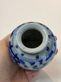 A varied group of 15 Chinese blue and white wares, 18th C. and later