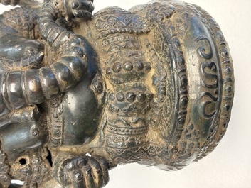 A bronze sculpture of Ganesh, 20th C.