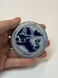 A varied group of 15 Chinese blue and white wares, 18th C. and later