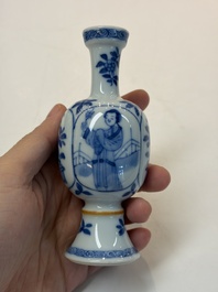 A varied group of 15 Chinese blue and white wares, 18th C. and later