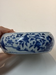 A varied group of 15 Chinese blue and white wares, 18th C. and later