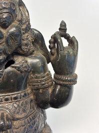 A bronze sculpture of Ganesh, 20th C.