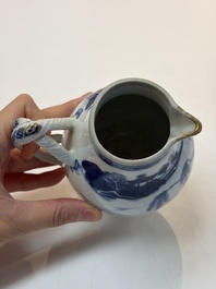 A varied group of 15 Chinese blue and white wares, 18th C. and later