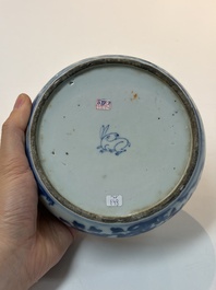 A varied group of 15 Chinese blue and white wares, 18th C. and later