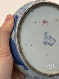 A varied group of 15 Chinese blue and white wares, 18th C. and later