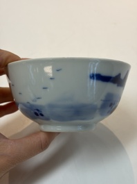 A varied group of 15 Chinese blue and white wares, 18th C. and later