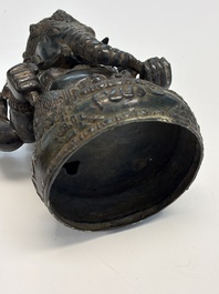 A bronze sculpture of Ganesh, 20th C.