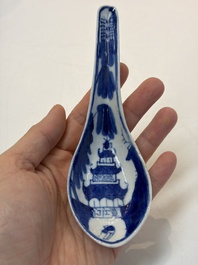 A varied group of 15 Chinese blue and white wares, 18th C. and later