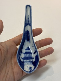 A varied group of 15 Chinese blue and white wares, 18th C. and later