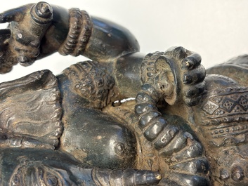 A bronze sculpture of Ganesh, 20th C.