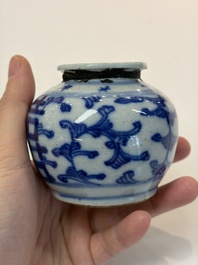 A varied group of 15 Chinese blue and white wares, 18th C. and later
