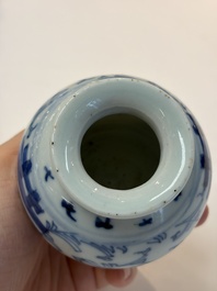 A varied group of 15 Chinese blue and white wares, 18th C. and later