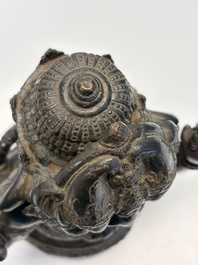A bronze sculpture of Ganesh, 20th C.