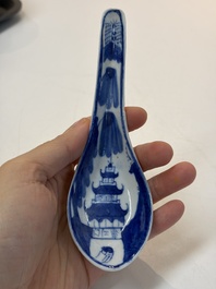 A varied group of 15 Chinese blue and white wares, 18th C. and later