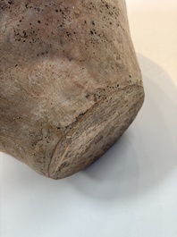 A Chinese painted pottery jar with geometric design, Neolithic period, Majiayao culture, 3rd millennium B.C.