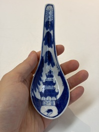 A varied group of 15 Chinese blue and white wares, 18th C. and later