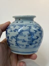 A varied group of 15 Chinese blue and white wares, 18th C. and later