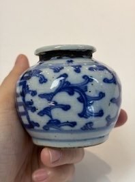 A varied group of 15 Chinese blue and white wares, 18th C. and later