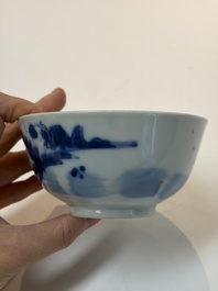 A varied group of 15 Chinese blue and white wares, 18th C. and later