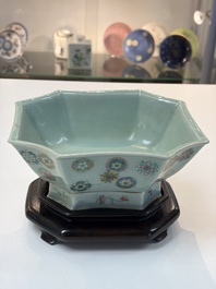 A Chinese turquoise-glazed Guanyin, a white-glazed bottle vase and a blue and white jar, 19th C.