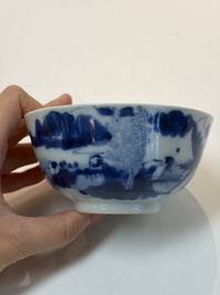 A varied group of 15 Chinese blue and white wares, 18th C. and later