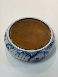 A varied group of 15 Chinese blue and white wares, 18th C. and later